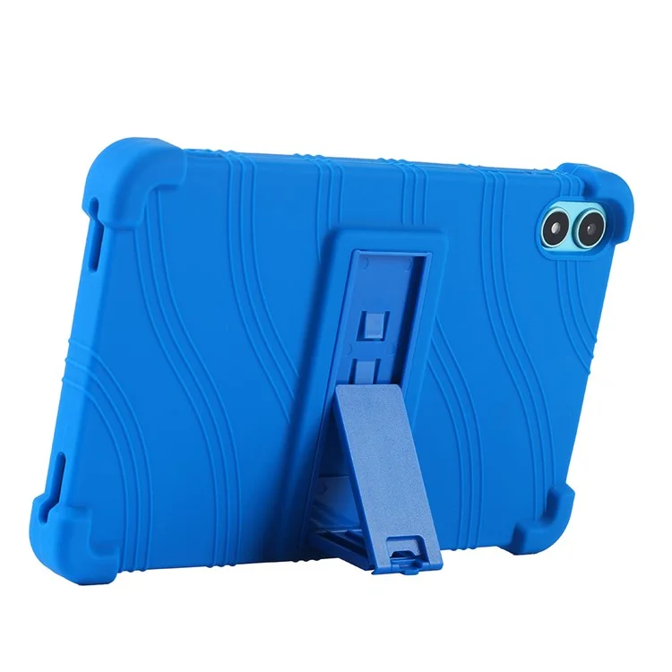 Pour Teclast P85T Kickstand Tablet Case Reinforced Corners Silicone Cover - Bleu foncé
