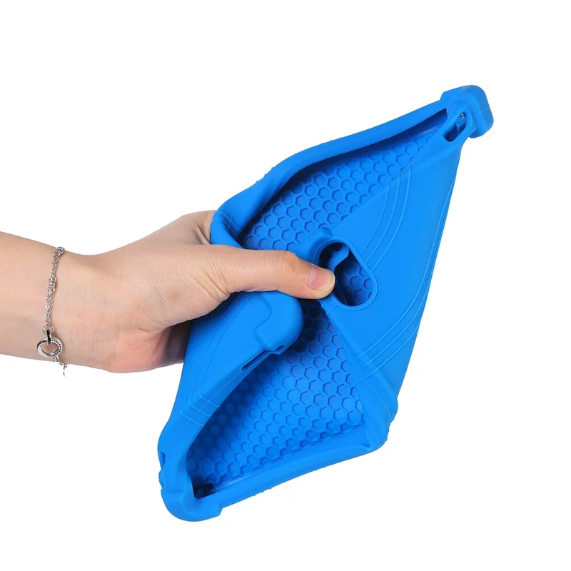 For Teclast P85T Kickstand Tablet Case Reinforced Corners Silicone Cover - Red