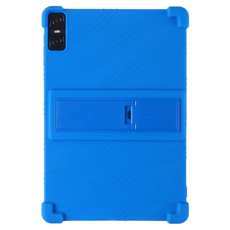For Teclast T45HD Silicone Tablet Case Kickstand Heavy Duty Shockproof Cover - Dark Blue