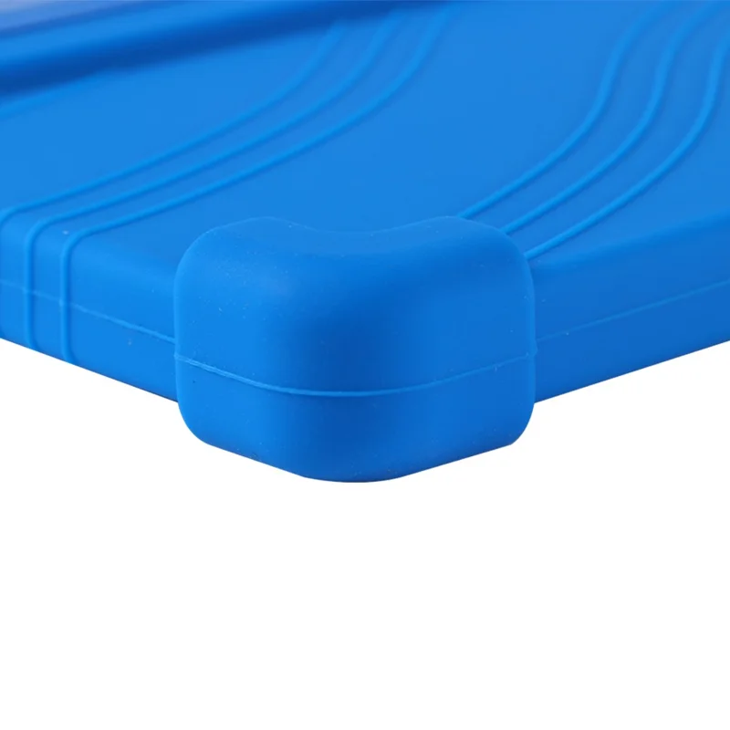 For Teclast T45HD Silicone Tablet Case Kickstand Heavy Duty Shockproof Cover - Dark Blue