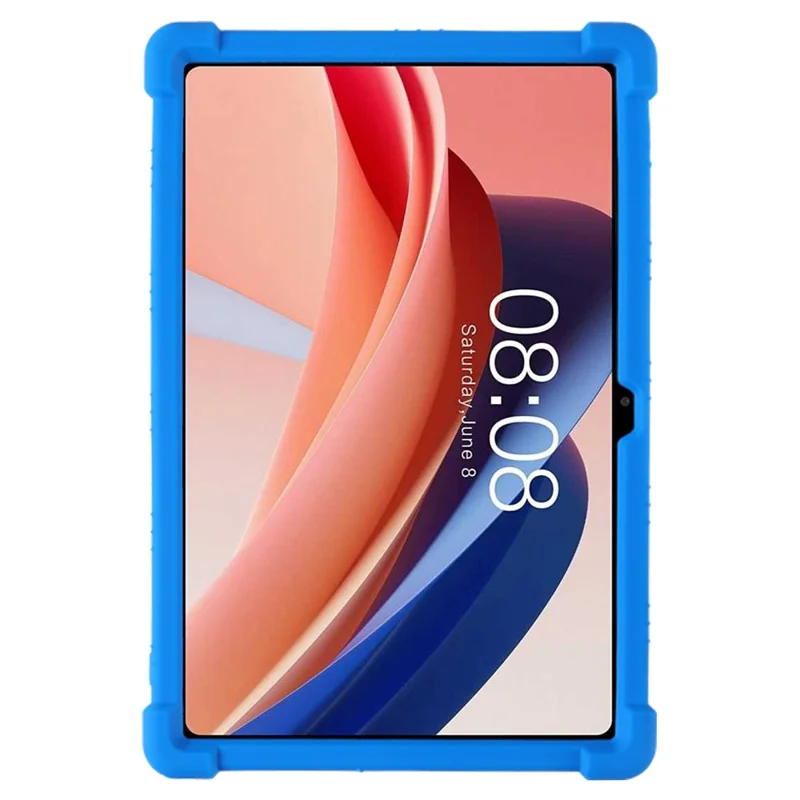 For Teclast T45HD Silicone Tablet Case Kickstand Heavy Duty Shockproof Cover - Dark Blue