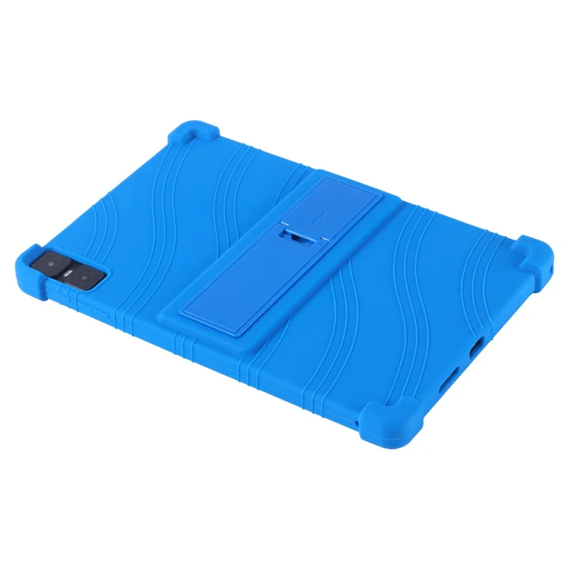 For Teclast T45HD Silicone Tablet Case Kickstand Heavy Duty Shockproof Cover - Dark Blue