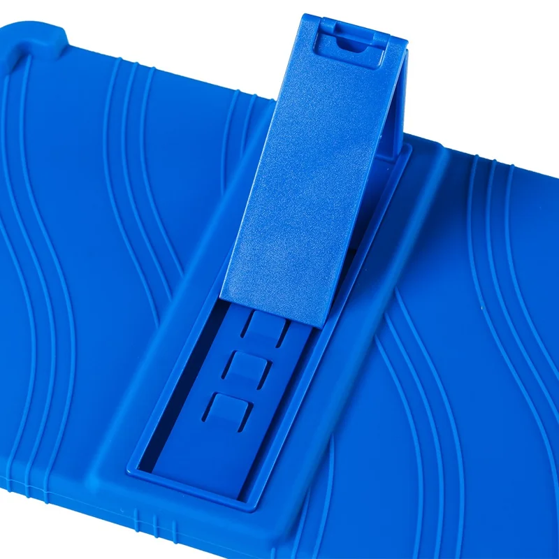 For Teclast T40S Silicone Case Kickstand 4 Corners Shockproof Tablet Cover - Sky Blue