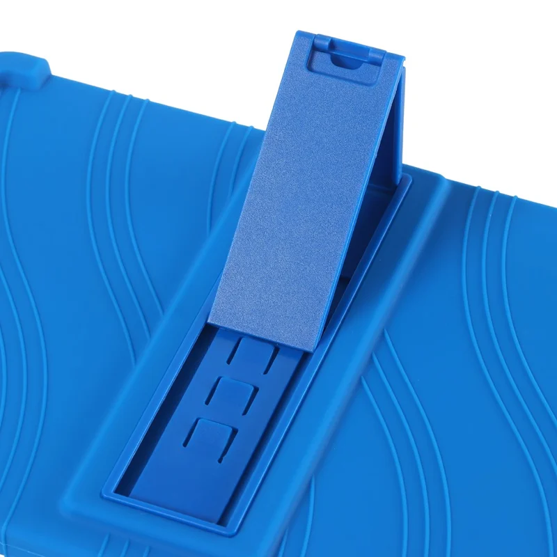 For Xiaomi Redmi Pad SE Case Thicken 4 Corners Anti-drop Silicone Tablet Cover with Kickstand - Rose