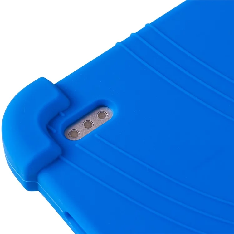 For Xiaomi Pad 6 / Pad 6 Pro Case Folding Kickstand Silicone Tablet Shockproof Cover - Dark Blue