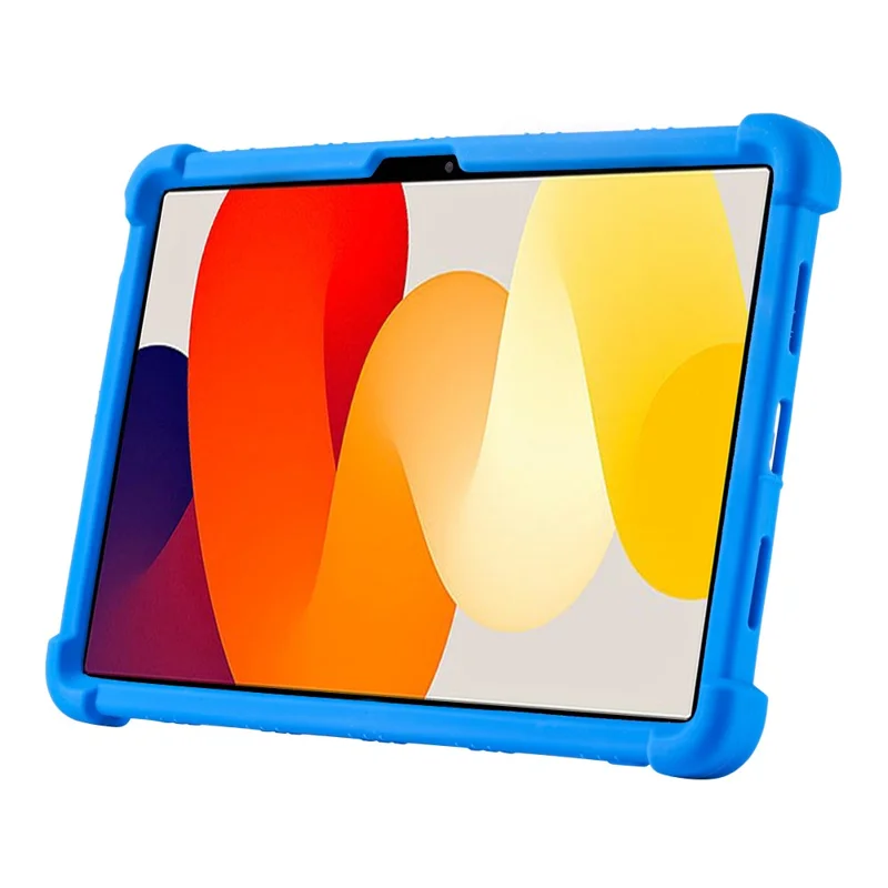 For Xiaomi Pad 6 / Pad 6 Pro Case Folding Kickstand Silicone Tablet Shockproof Cover - Purple