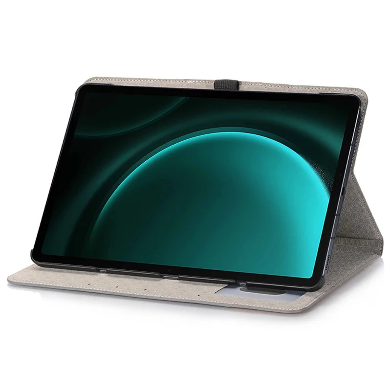 For Samsung Galaxy Tab S10 FE / S9 FE Wallet Case Cross Texture PU Leather Tablet Cover - Grey