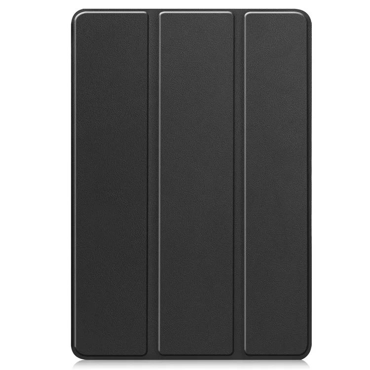 Para Xiaomi Pad 6S Pro 12.4 Capa de Couro Tri-fold Stand Auto Wake / Sleep Smart Shell - Preto