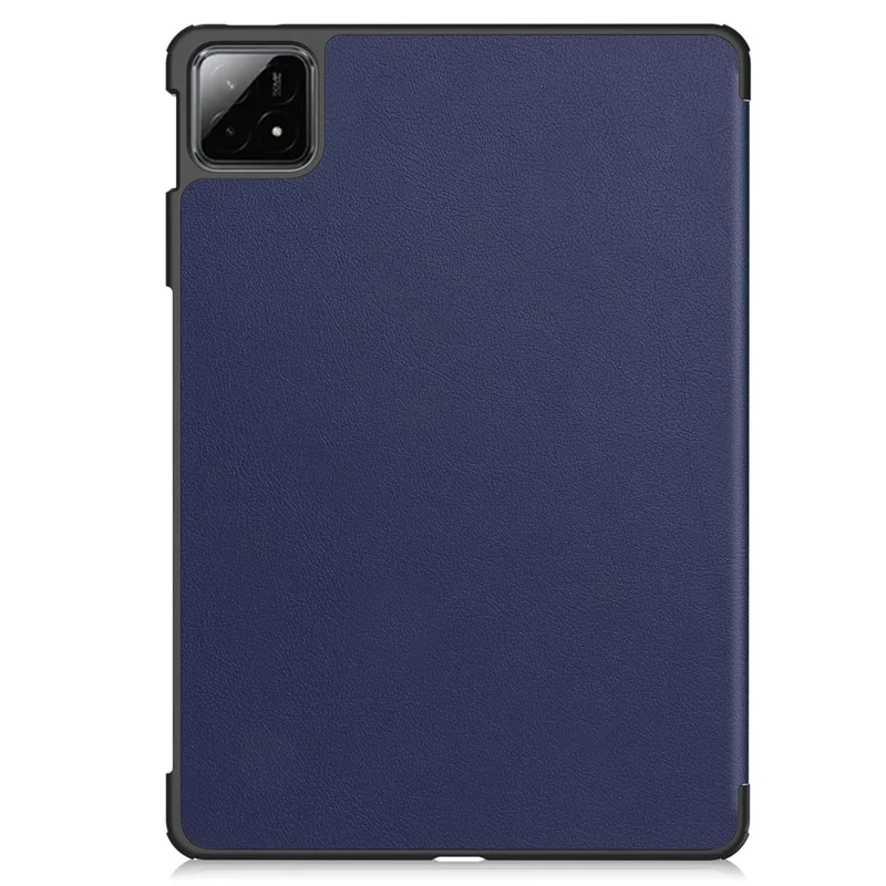 For Xiaomi Pad 6S Pro 12,4 Læderetui med foldbar holder og automatisk tænd/sluk Smart Cover - Blå
