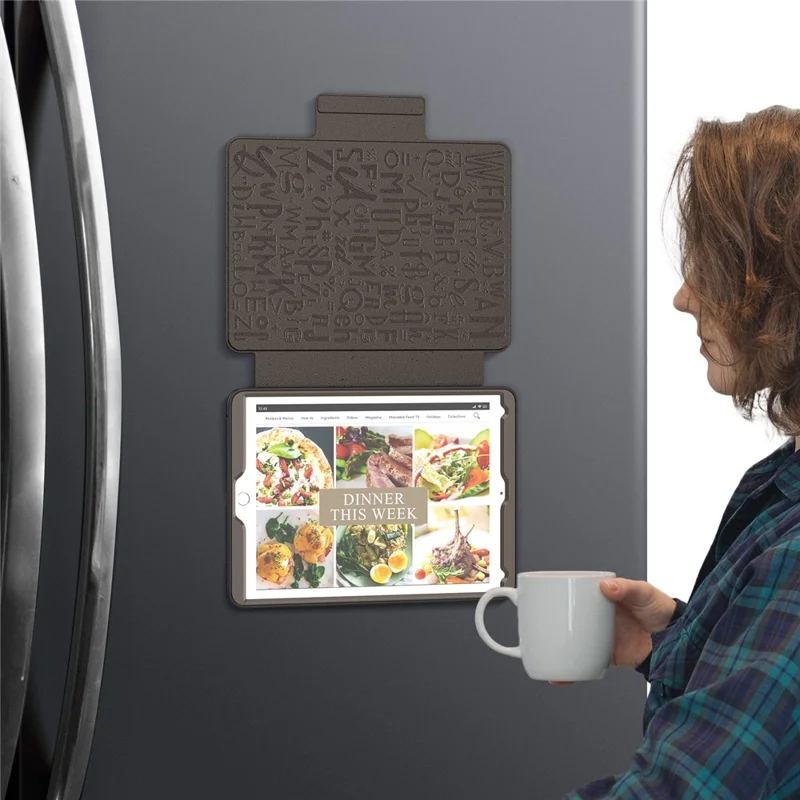 For Samsung Galaxy Tab A11 / A9 Case 5-Level Adjustable Stand Tablet Cover with Card Holder and Pen Slot - Brown