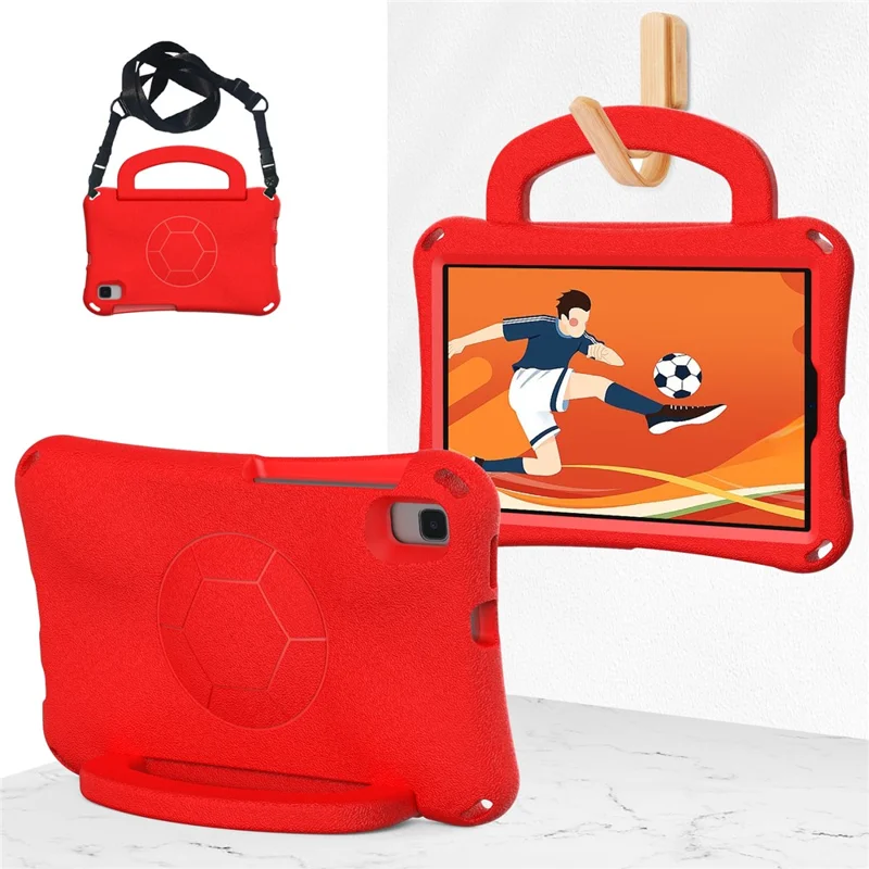 Per Samsung Galaxy Tab A7 Lite 8.7-inch / Tab A9 / Tab A 8.0 (2019) SM-T290 (Wi-Fi) / SM-T295 (LTE) Hard Case Kickstand Tablet Cover - Red