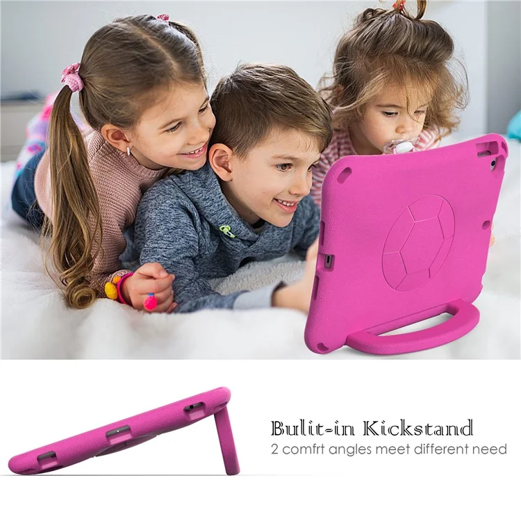 für ipad 10.2 (2021) /(2019) /(2020) / air 10.5 zoll (2019) case tablet hard cover mit kickstand - rose