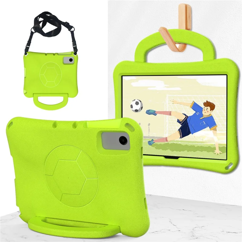 For Samsung Galaxy Tab A11+ / A9+ / Xiaomi Redmi Pad SE / Redmi Pad 2 / Lenovo Tab K11 Gen 2 / Idea Tab / Xiaoxin Pad 11 2025 EVA Case Kickstand Tablet Hard Cover - Green
