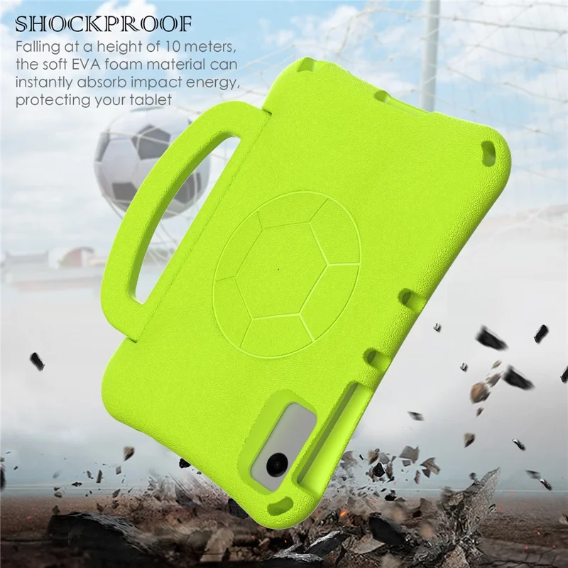 For Samsung Galaxy Tab A11+ / A9+ / Xiaomi Redmi Pad SE / Redmi Pad 2 / Lenovo Tab K11 Gen 2 / Idea Tab / Xiaoxin Pad 11 2025 EVA Case Kickstand Tablet Hard Cover - Green