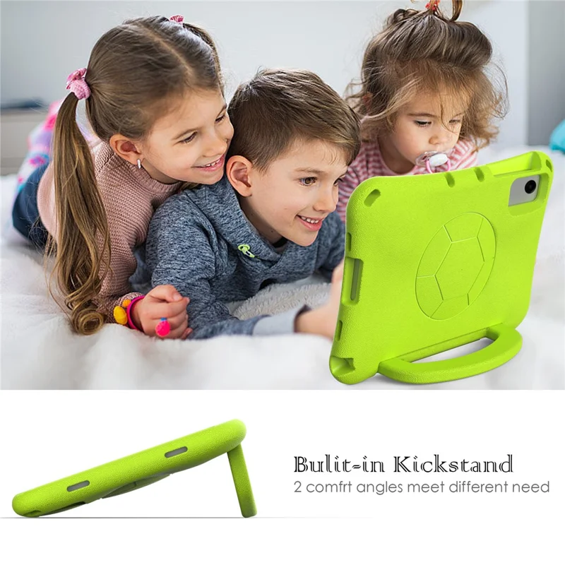 For Samsung Galaxy Tab A11+ / A9+ / Xiaomi Redmi Pad SE / Redmi Pad 2 / Lenovo Tab K11 Gen 2 / Idea Tab / Xiaoxin Pad 11 2025 EVA Case Kickstand Tablet Hard Cover - Green