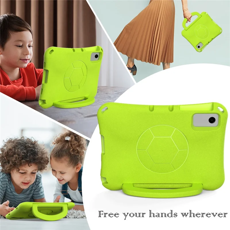 For Samsung Galaxy Tab A11+ / A9+ / Xiaomi Redmi Pad SE / Redmi Pad 2 / Lenovo Tab K11 Gen 2 / Idea Tab / Xiaoxin Pad 11 2025 EVA Case Kickstand Tablet Hard Cover - Green