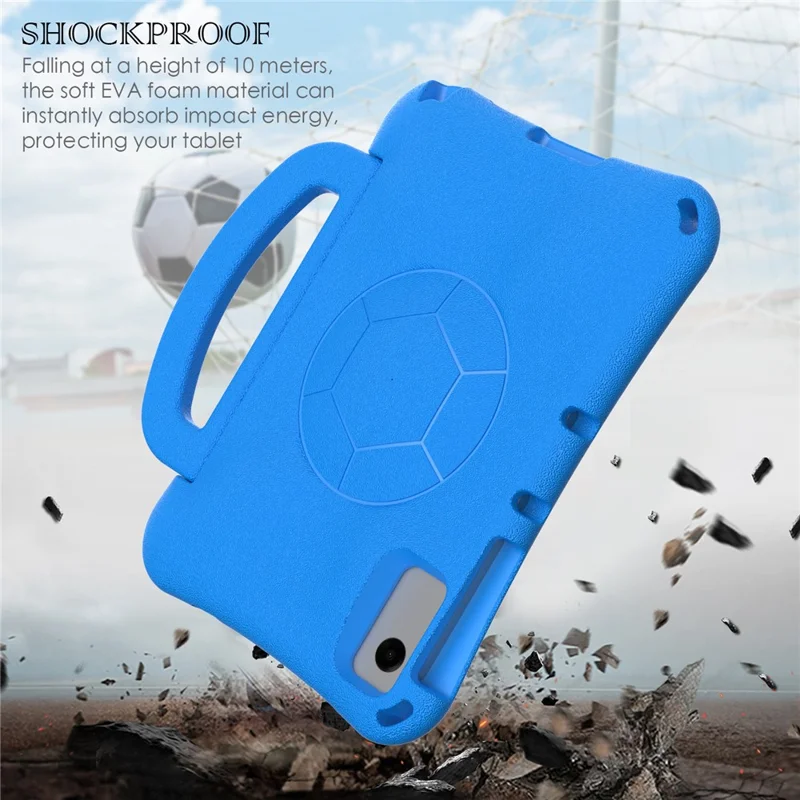 For Samsung Galaxy Tab A11+ / A9+ / Xiaomi Redmi Pad SE / Redmi Pad 2 / Lenovo Tab K11 Gen 2 / Idea Tab / Xiaoxin Pad 11 2025 EVA Case Kickstand Tablet Hard Cover - Blue
