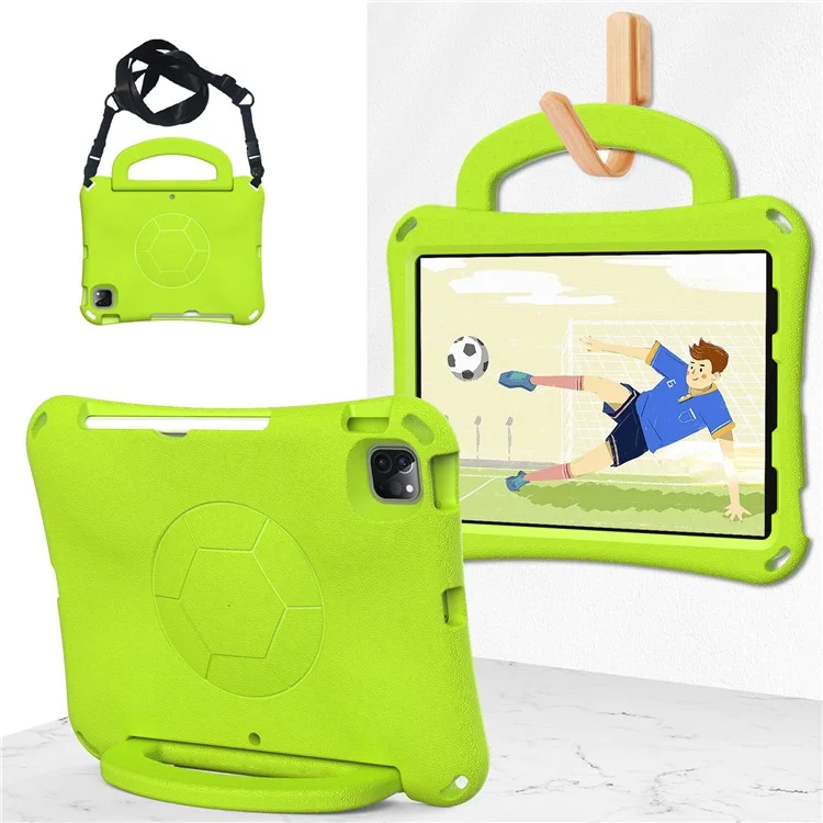 Pour iPad Pro 11 (2024) / (2018) / (2020) / (2021) / iPad Air (2022) / (2020) Étui avec support Kickstand EVA Tablet - Vert