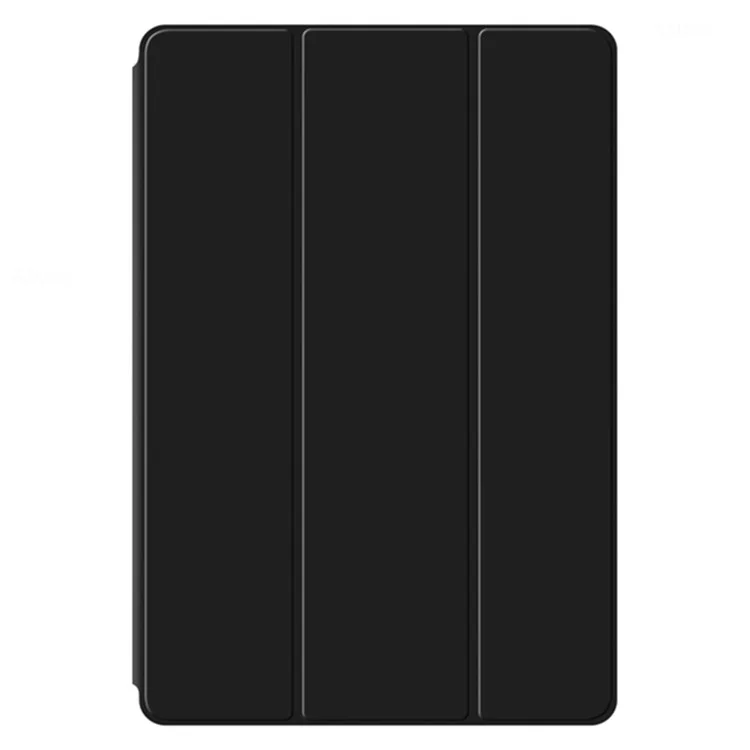 Para Xiaomi Pad 6S Pro 12.4 Capa Trifold Stand Capa Protetora de Couro PU para Tablet - Preto