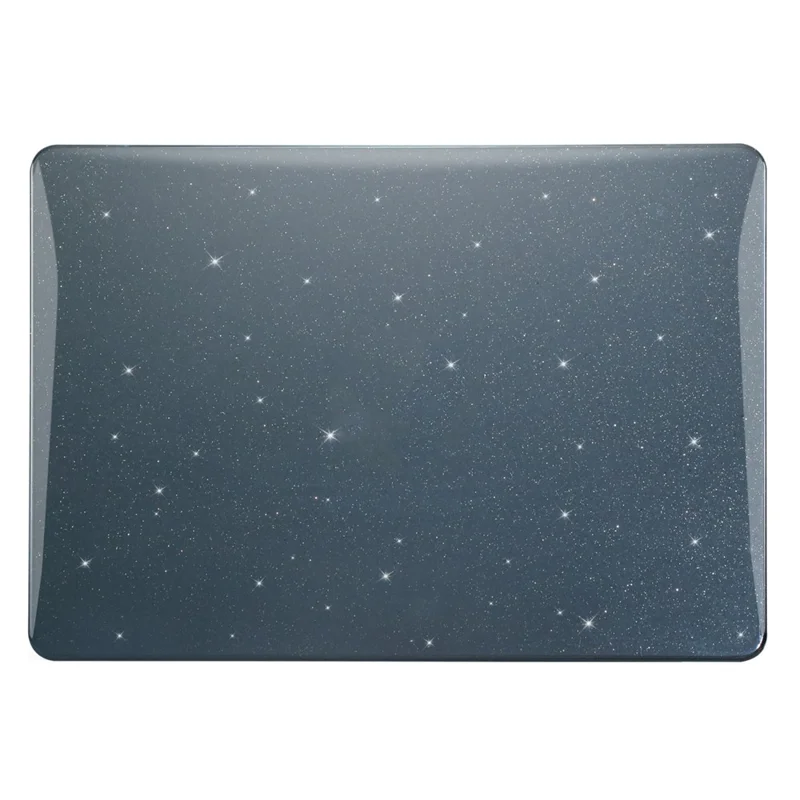 For MacBook Pro 13 inch (2020) A2251 A2289 PC Case Starry Sky Front and Back Laptop Shell Cover - Black