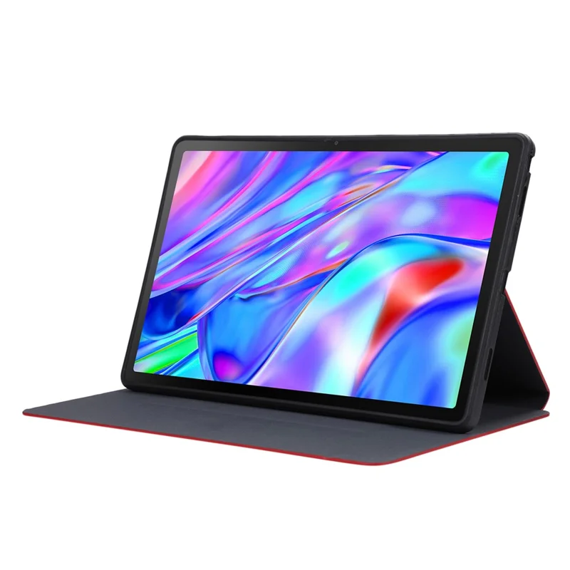 For Lenovo Tab M10 Plus (3rd Gen) Case PU Leather Tablet Cover with Stand Function - Red