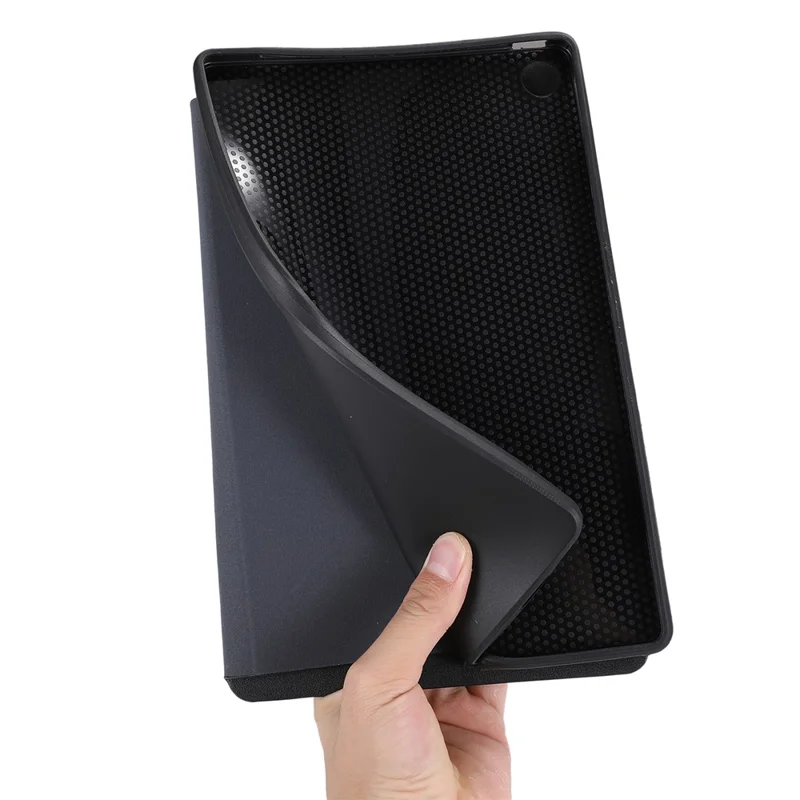 For Lenovo Tab M10 Plus (3rd Gen) Case PU Leather Tablet Cover with Stand Function - Red