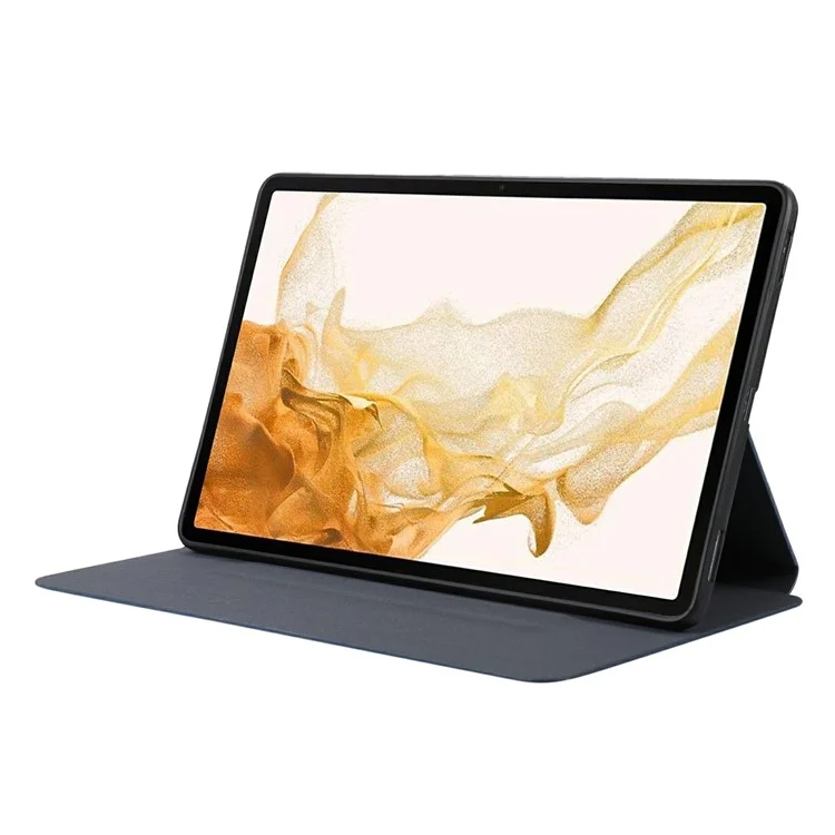 Pour Samsung Galaxy Tab S9+ / Tab S9 FE+ Stand Case Minimaliste Housse en Cuir pour Tablette - Bleu