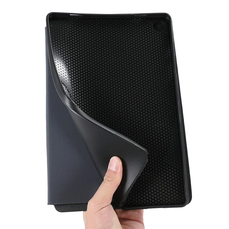 For Samsung Galaxy Tab A11+ / A9+ Case PU Leather Shockproof Tablet Cover with Stand - Brown