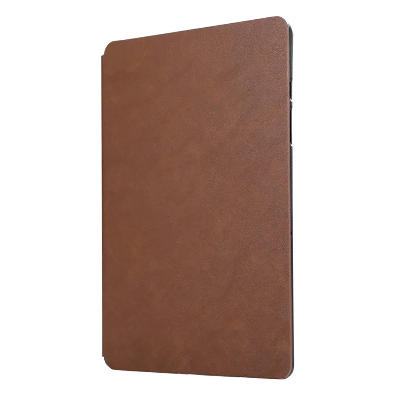 For Samsung Galaxy Tab A11+ / A9+ Case PU Leather Shockproof Tablet Cover with Stand - Brown