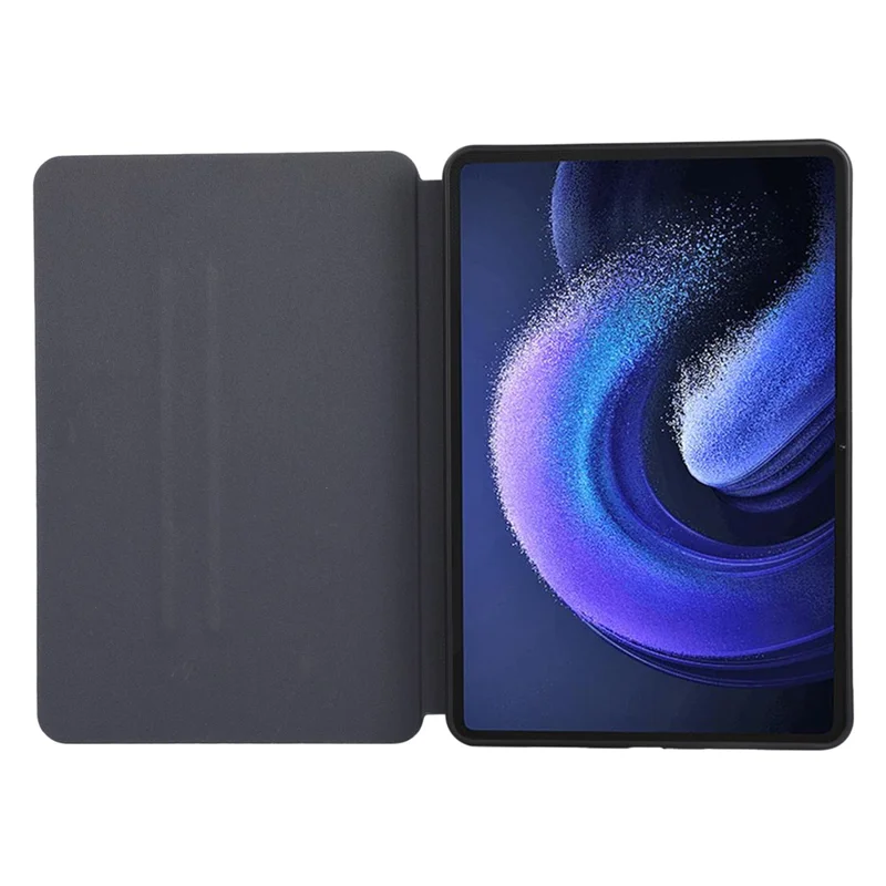 For Xiaomi Pad 6 Leather Case Foldable Stand Inner Soft TPU Tablet Cover - Red