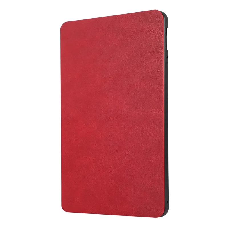 For Xiaomi Pad 6 Leather Case Foldable Stand Inner Soft TPU Tablet Cover - Red