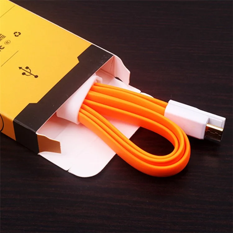 KJ-295 100pcs / Bundle Neutral English Version Packaging Box Per Cavo Dati USB - Giallo / Gancio Giallo