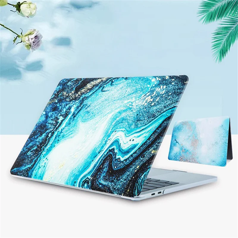For MacBook Pro 15 inch (2016-2017) A1707 / (2018-2019) A1990 PC Case Pattern Printed Slim Laptop Shell - DDC-015