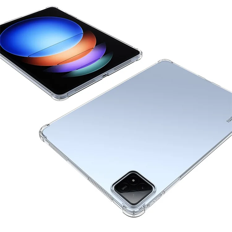 Per Xiaomi Pad 6S Pro 12.4 Case Four Corner Protection Soft TPU Clear Tablet Back Cover