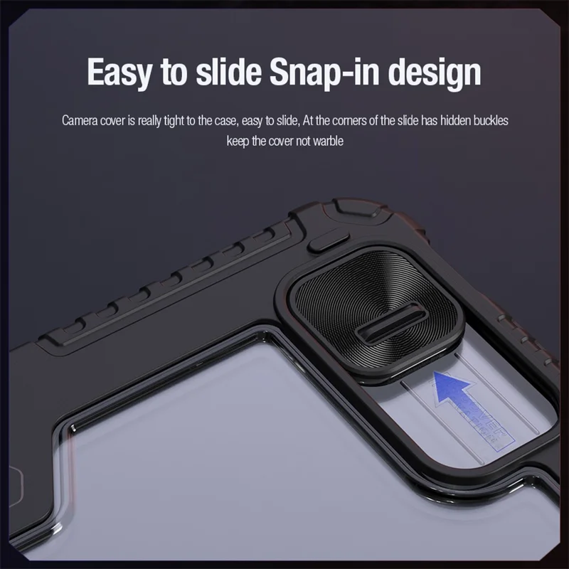 NILLKIN Bumper Leather Case Pro for iPad Pro 11 (2025) / 11 (2024) Tablet Cover Anti-Fall Auto Wake  /  Sleep Case - Blue