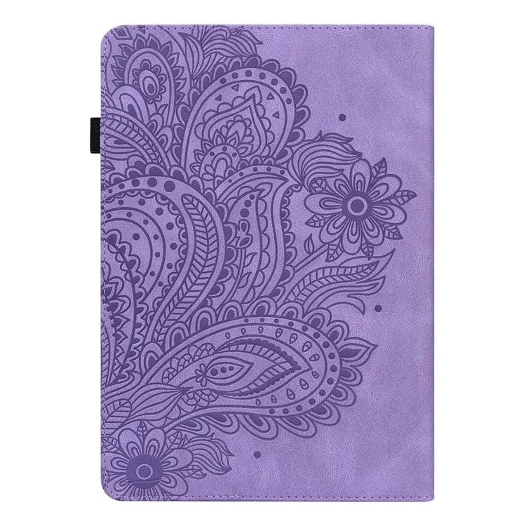 For Amazon Kindle Paperwhite (2024) Case PU Leather E-Reader Cover with Card Slots Stand - Purple