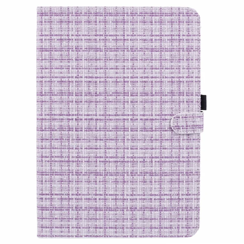 For Xiaomi Pad 6S Pro 12.4 Woven Pattern Tablet Case PU Leather Flip Stand Cover - Woven Purple