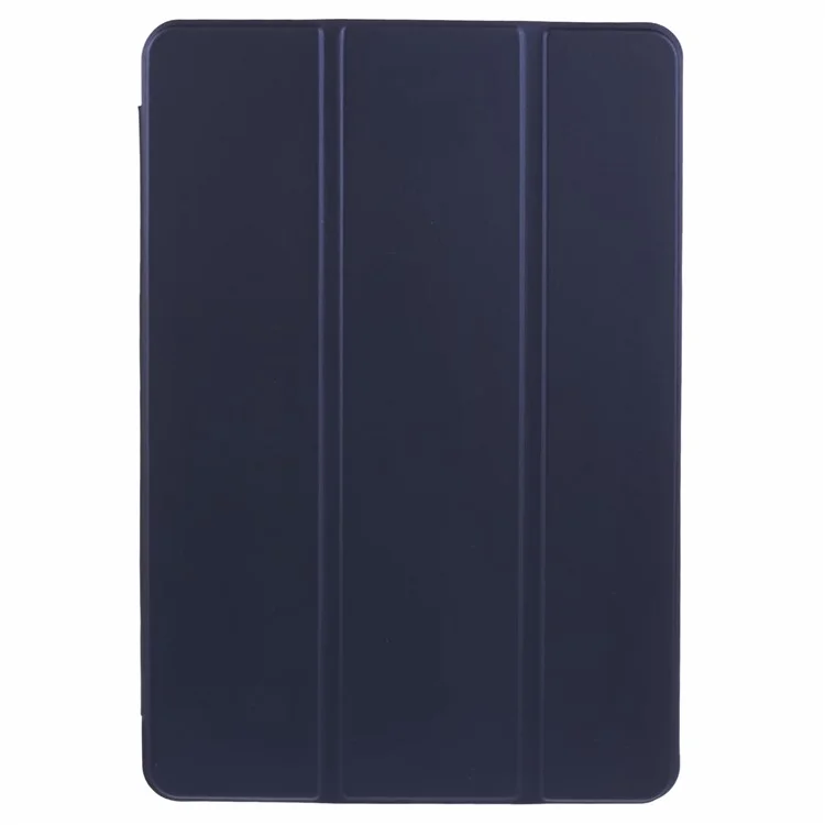 Para Xiaomi Pad 6S Pro 12.4 Case Tri-fold Stand Shell PU Leather+Silicone Tablet Cover - Dark Blue