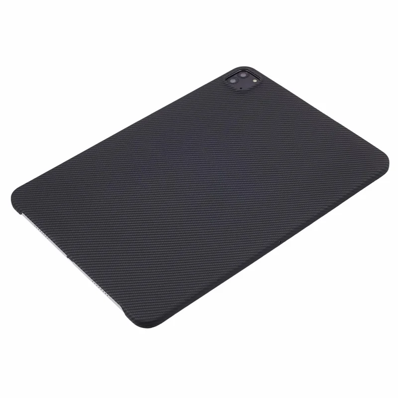 For iPad Pro 11-inch (2018) / (2020) / (2021) / (2022) Black Case 600D Fine Texture Aramid Fiber Scratch-Proof Tablet Cover