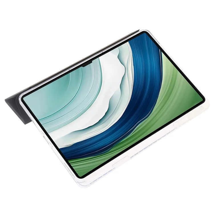 Pour Housse de Tablette Huawei MatePad Pro 13.2 Antichoc TPU+Acrylique+Étui Trifolio en PU - Noir