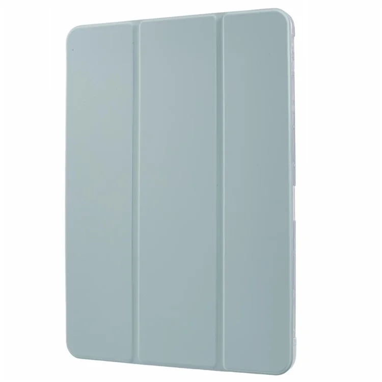 Para Xiaomi Pad 6S Pro 12.4 Case Tri-fold Stand Leather Tablet Cover com Pen Slot - Verde Claro