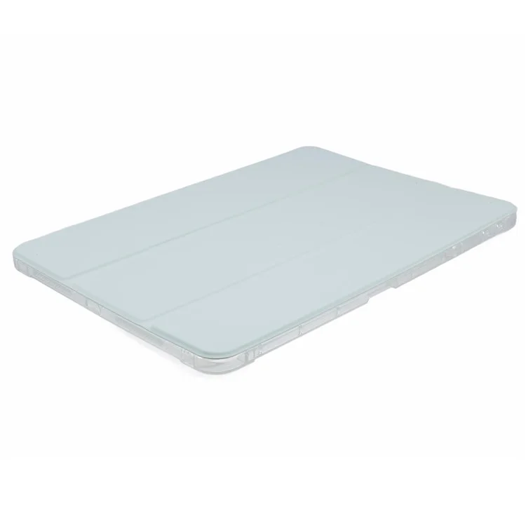 Para Xiaomi Pad 6S Pro 12.4 Case Tri-fold Stand Leather Tablet Cover com Pen Slot - Verde Claro
