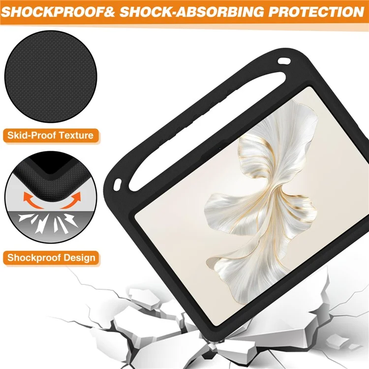For Honor Pad 9 Hülle EVA-Griff Ständer Tablet-Cover - Schwarz