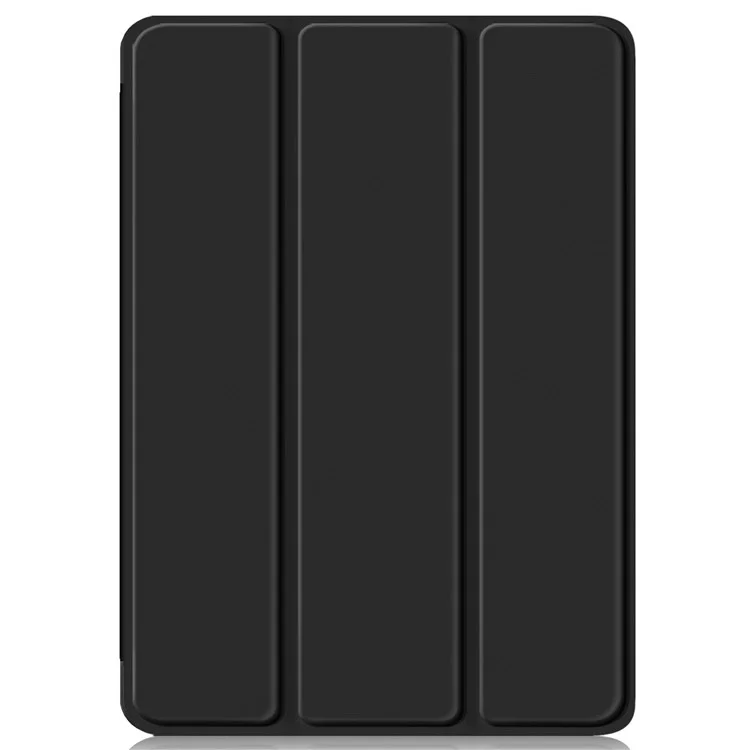 Para Xiaomi Pad 6S Pro 12.4 Case Tri-fold Stand PU Leather Tablet Cover com Pen Slot - Preto