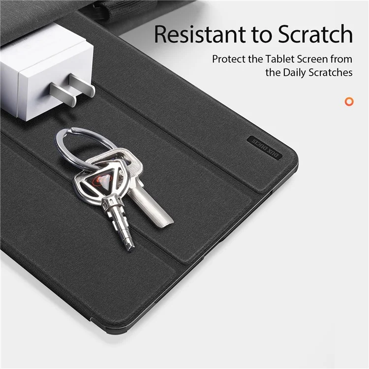 DUX DUCIS Domo Series for Honor Pad 9 Case Tri-fold Stand PU Leather Protective Tablet Cover - Black
