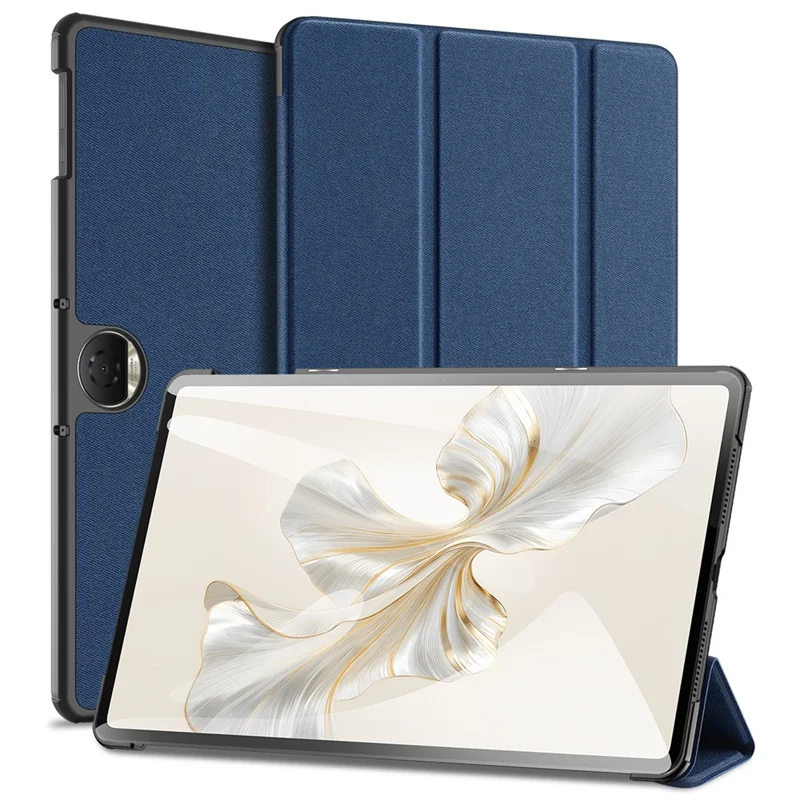 DUX DUCIS Domo Series for Honor Pad 9 Case Tri-fold Stand PU Leather Protective Tablet Cover - Blue
