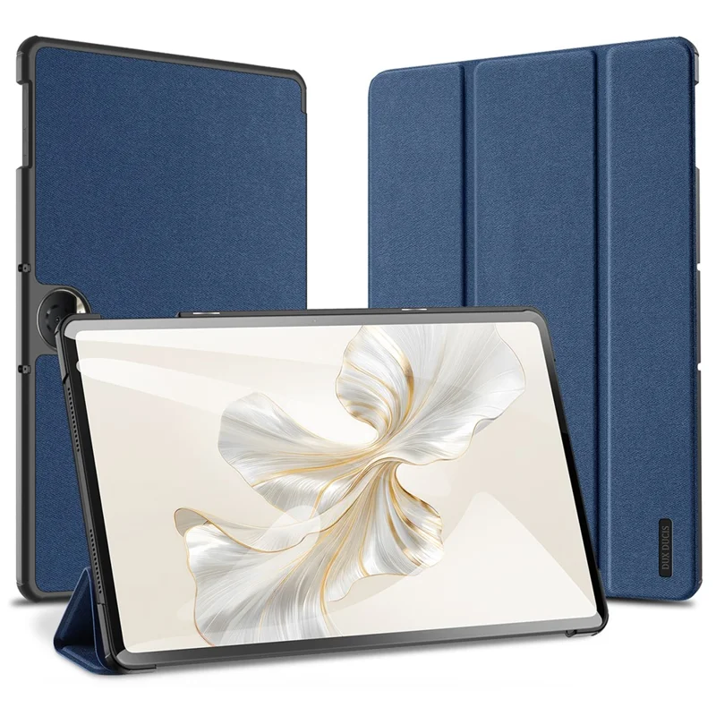 DUX DUCIS Domo Series for Honor Pad 9 Case Tri-fold Stand PU Leather Protective Tablet Cover - Blue