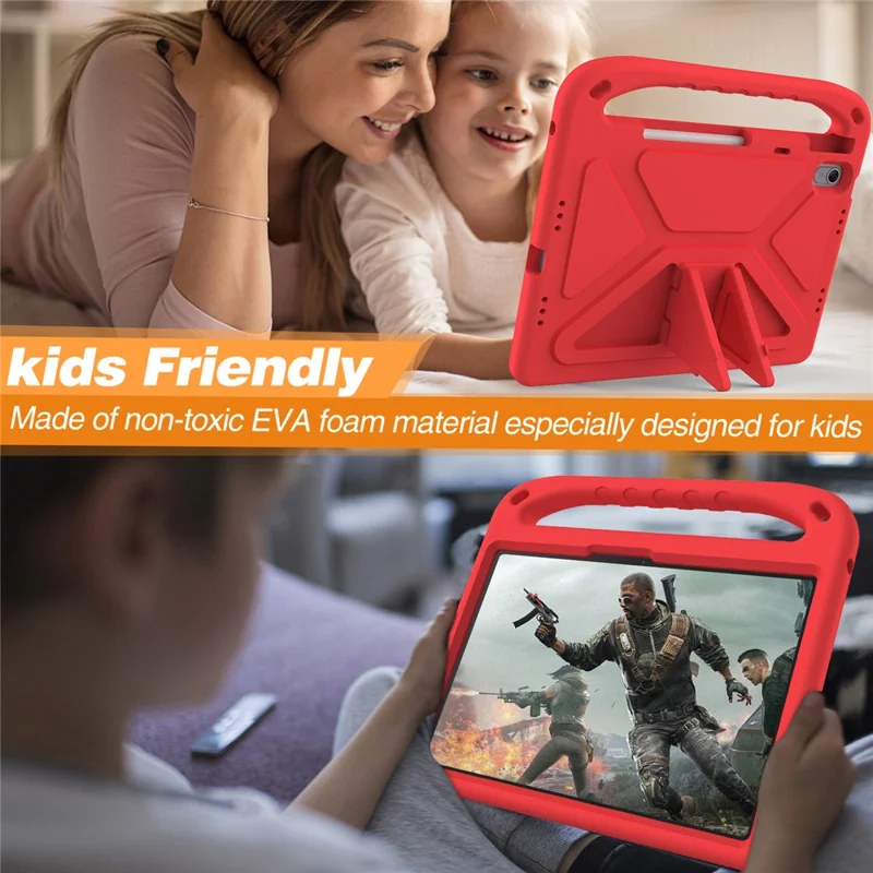 For Huawei MatePad 11.5 / MatePad 11.5 S (2025) / MatePad 11.5 S (2024) / MatePad Air 11.5 inch (2023) Case Kids Friendly EVA Handle Tablet Cover - Red
