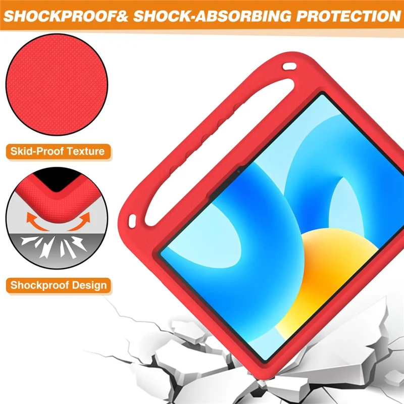 For Huawei MatePad 11.5 / MatePad 11.5 S (2025) / MatePad 11.5 S (2024) / MatePad Air 11.5 inch (2023) Case Kids Friendly EVA Handle Tablet Cover - Red