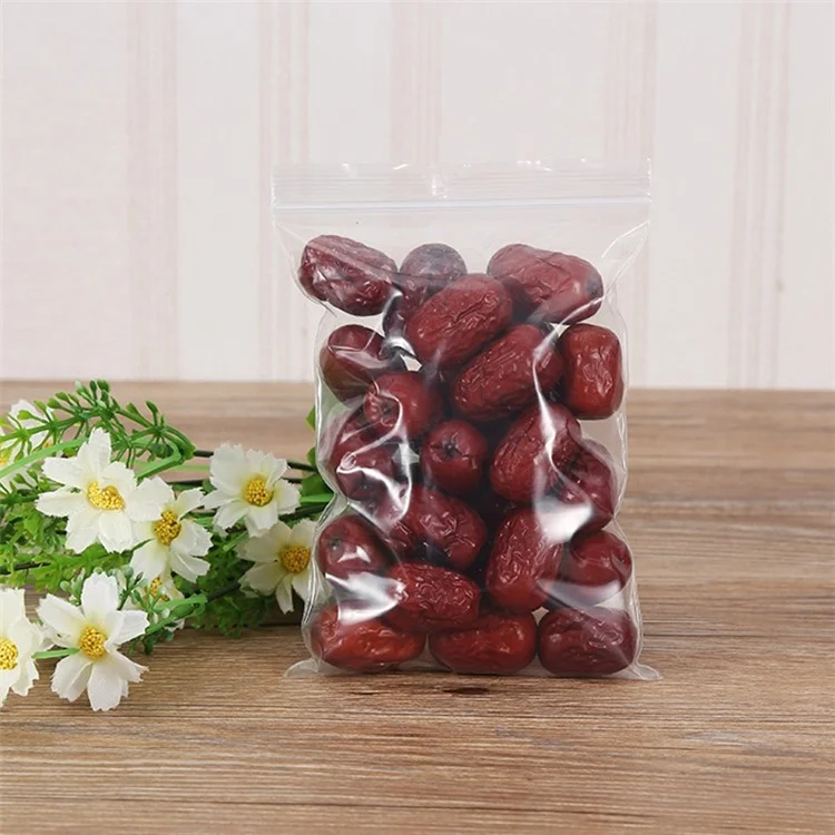 MX-054 100 pièces / paquet 15 x 20 cm Sac d'étanchéité transparent Ziplock Pochettes de rangement PE pour la cuisine